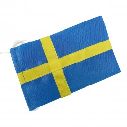 Flagga svensk 12X7,6cm
