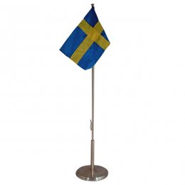 Flaggstång tenn H40cm m flagga