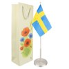 Flaggstång rostfri m flagga H40cm