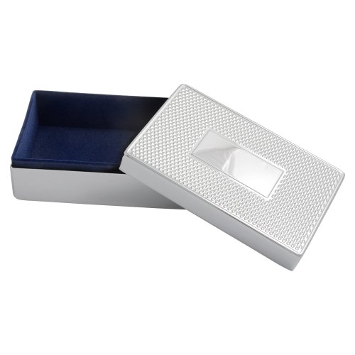 Smyckeskrin rektangulärt nysilver 11,4X7,6X4cm