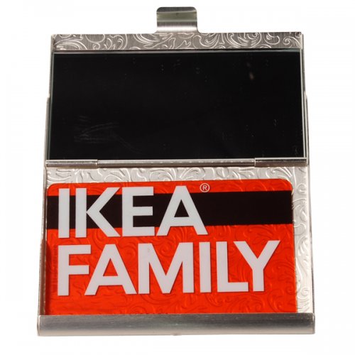 Kreditkortsetui mönstrat med spegel