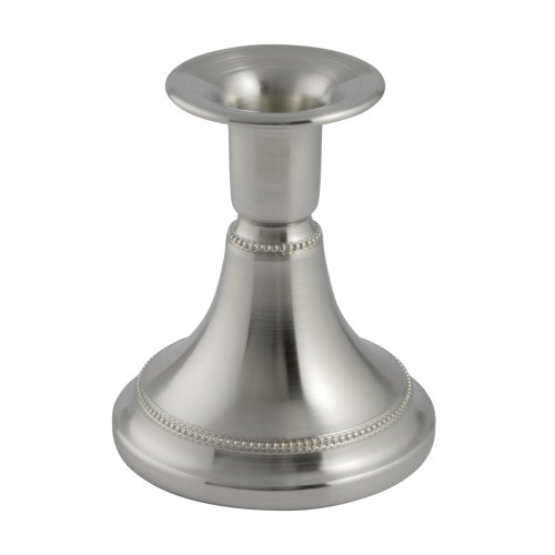 Ljusstake pärlkant H10cm tenn