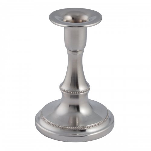 Ljusstake pärlkant H12cm tenn