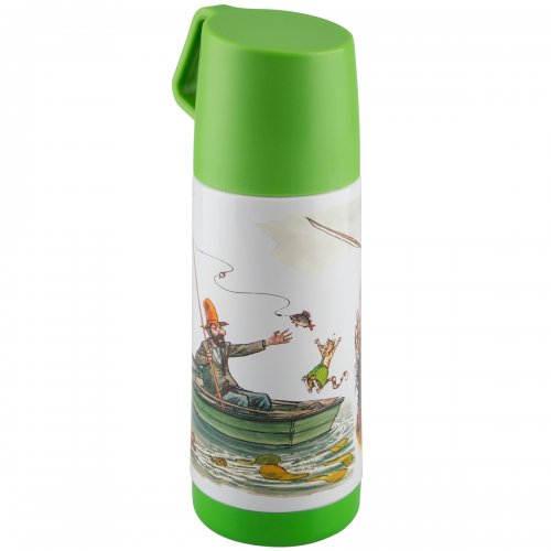 Termos Pettson & Findus h 20cm 350ml med dekor av Sven Nordqvist