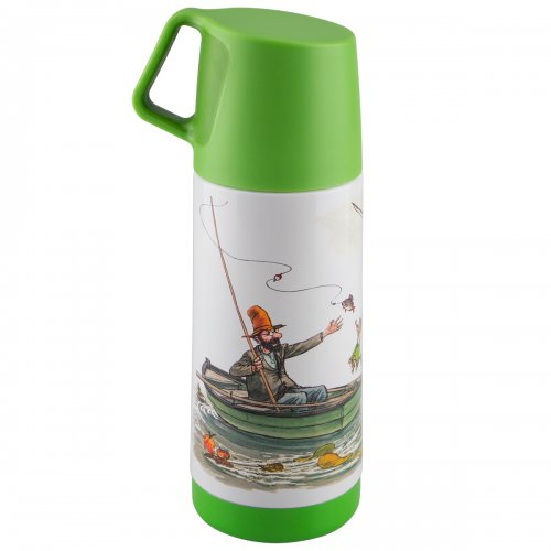 Termos Pettson & Findus h 20cm 350ml med dekor av Sven Nordqvist