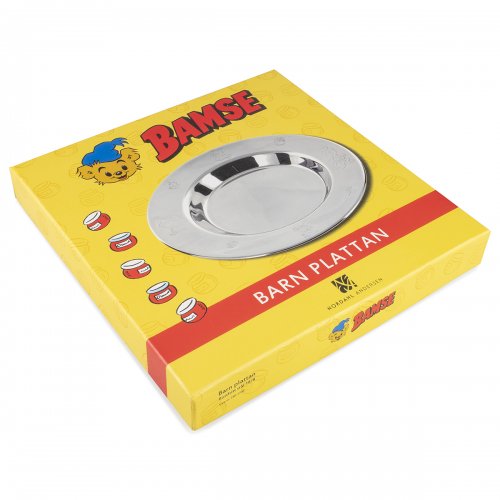 Barntallrik Bamse rostfritt stål