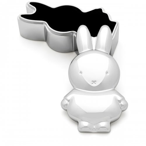 Miffy Tand & hårlocksdosa liggande modell nysilver