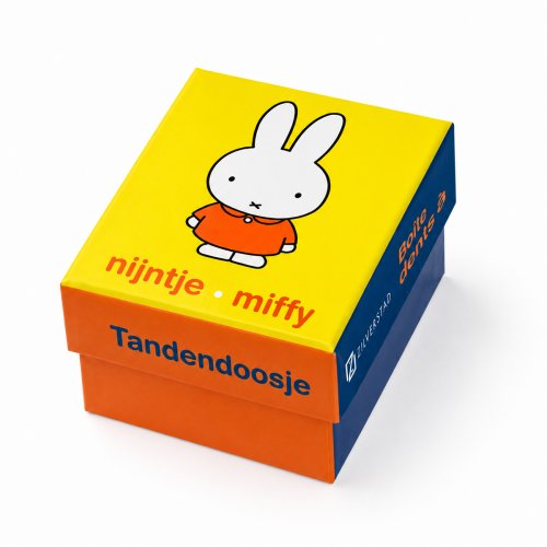 Miffy Tand & hårlocksdosa i nysilver stående modell