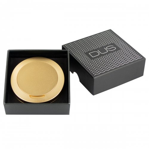 Snusdosa DUS aluminium guld med askkopp