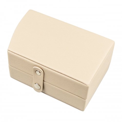 Greige reseskrin med knäppning.