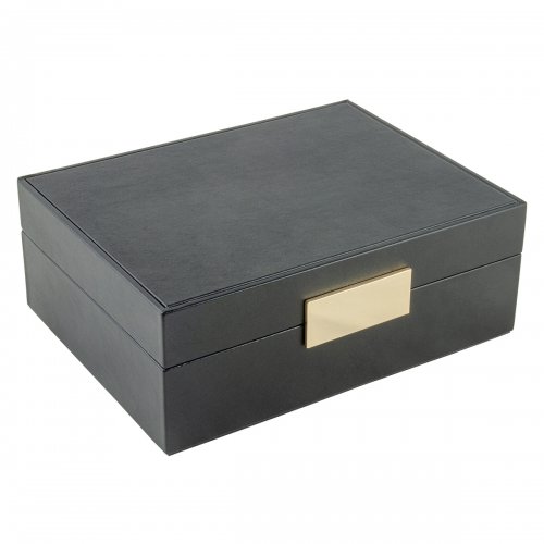 Smyckeskrin STORiES svart PU 20,5x15,5x8,0cm