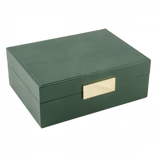 2:a Sortering. Smyckeskrin STORiES grön PU 20,5x15,5x8,0cm